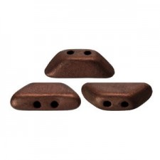 Les perles par Puca® Tinos beads Dark Bronze Mat 23980/84415